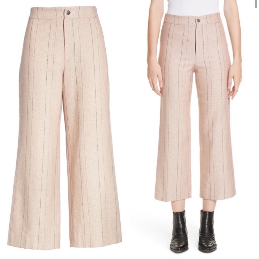 Roseanna pink striped pants trousers